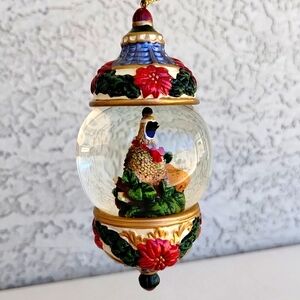 Kirkland Partridge In A Pear Tree Mini Snow Globe Ornament
